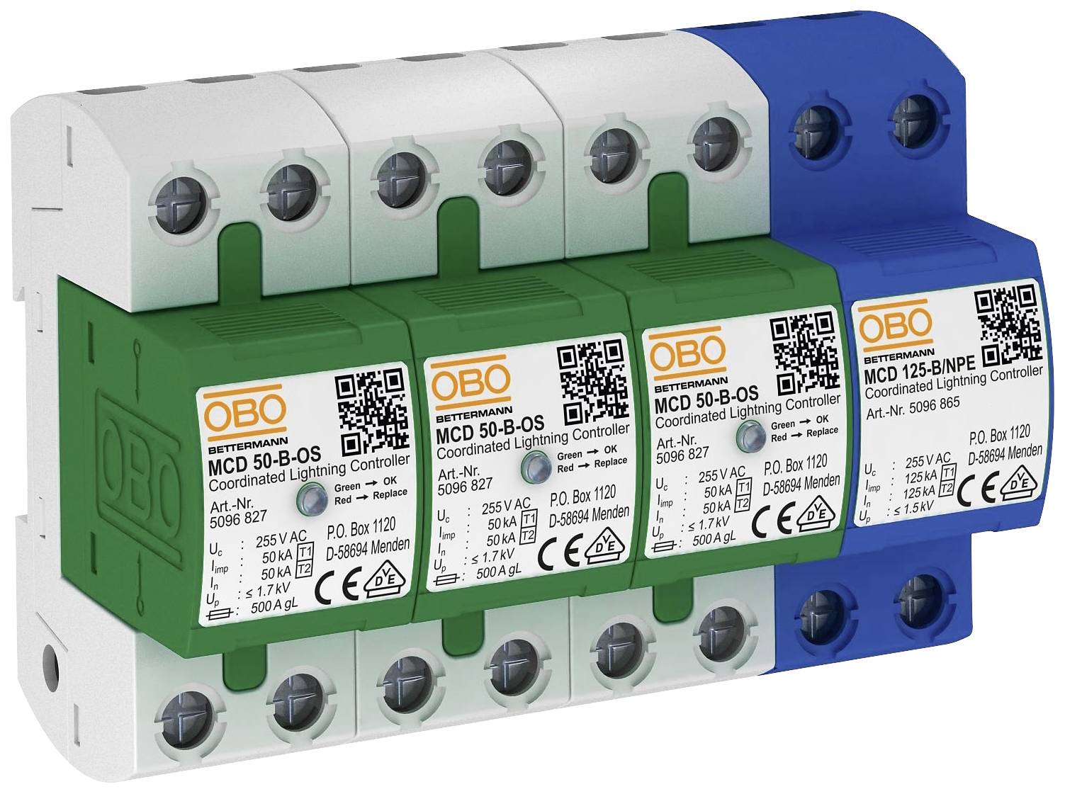 OBO Bettermann 5096836 MCD 50-B 3+1-OS