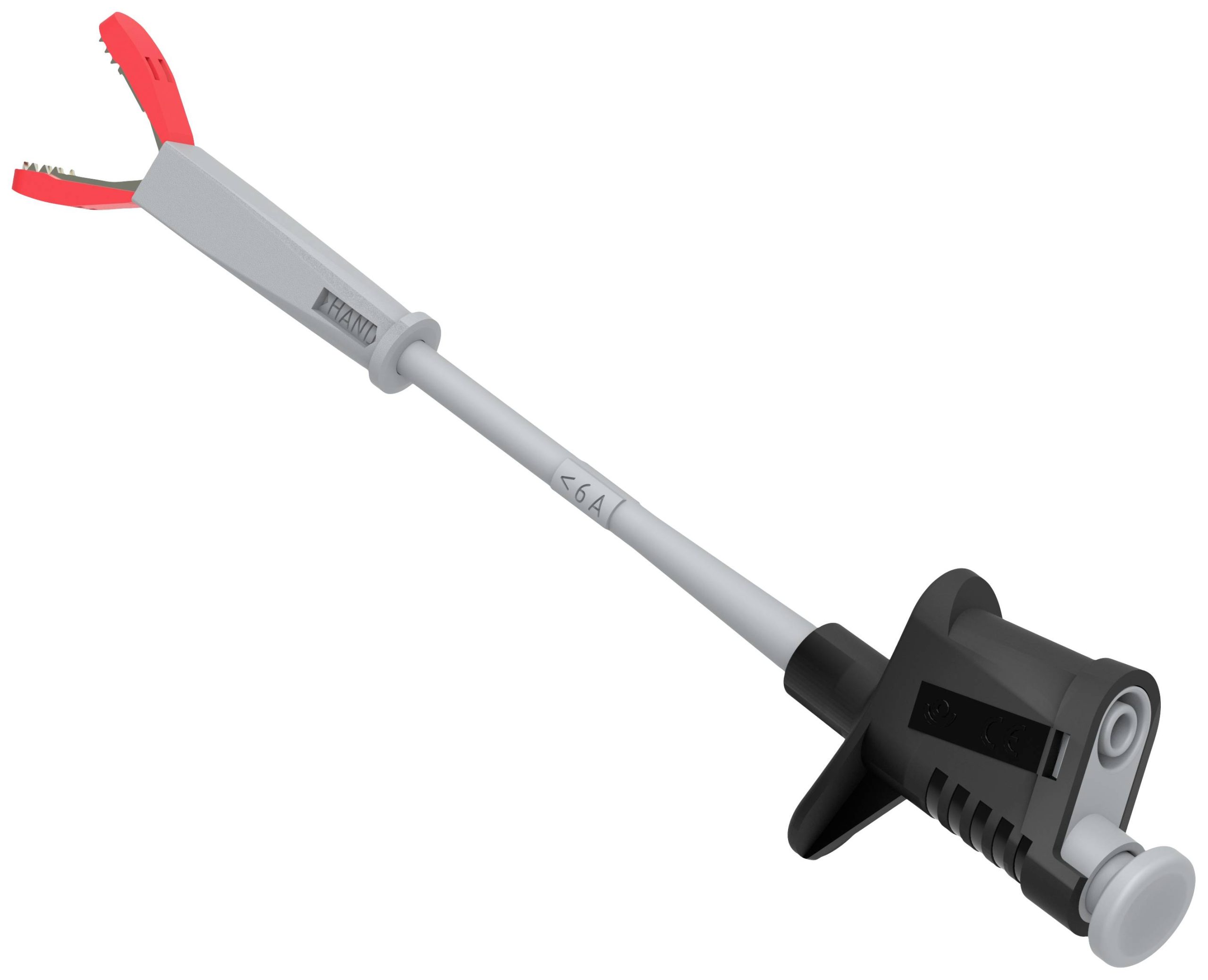 Electro-PJP 6007-IEC-CD1-R krokodil stezaljke CAT III 1000 V 6 A crvena
