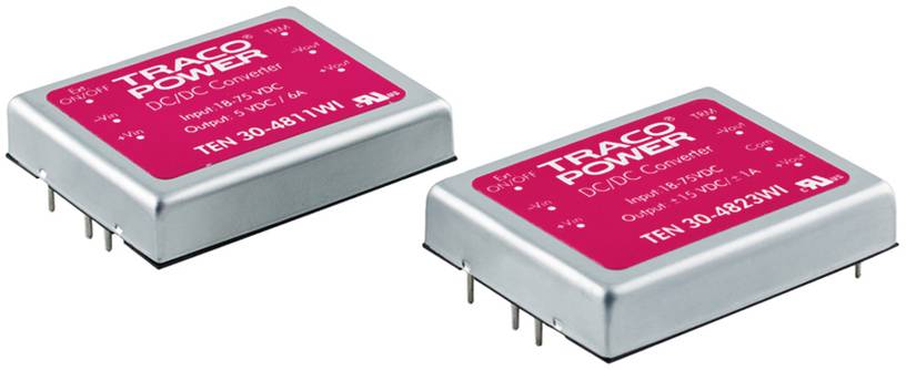 TracoPower TEN 30-4813WI DC/DC napajanje - ispravljač za štampanu ploču 48 V/DC 15 V/DC 2 A 30 W Broj izlaza: 1 x.