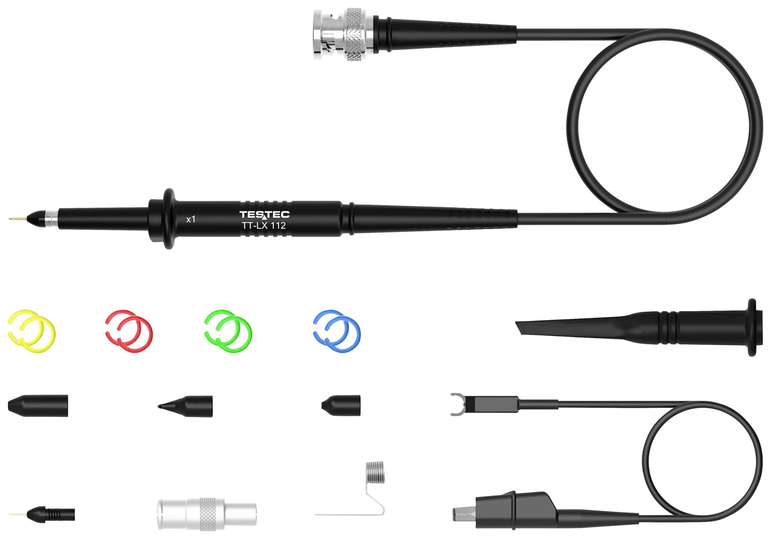 Testec 10100 merna sonda CAT II 1,20 m 25 MHz