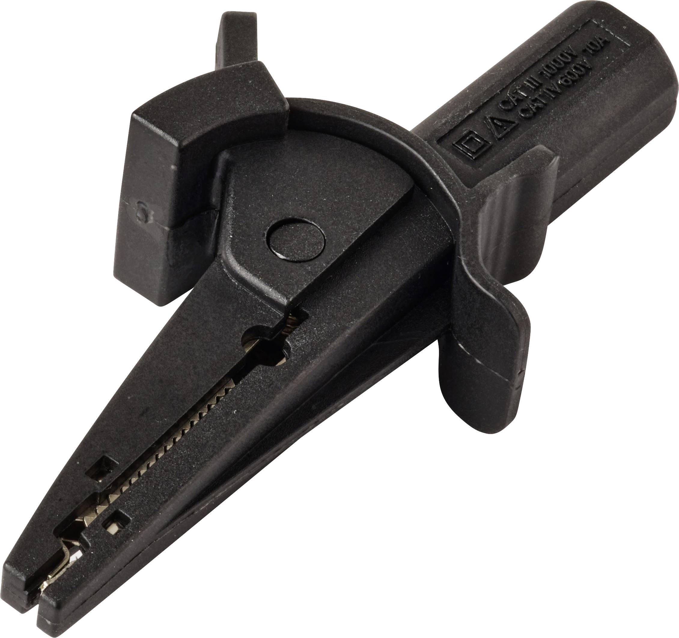VOLTCRAFT MSK-130 krokodil stezaljke CAT IV 600 V, CAT III 1000 V 10 A crna