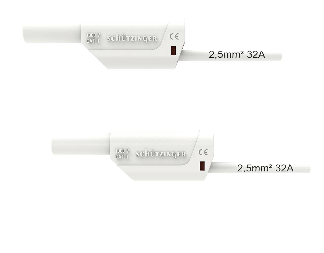 Schützinger spojni kabl CAT II 1000 V 50 cm 2,5 mm²