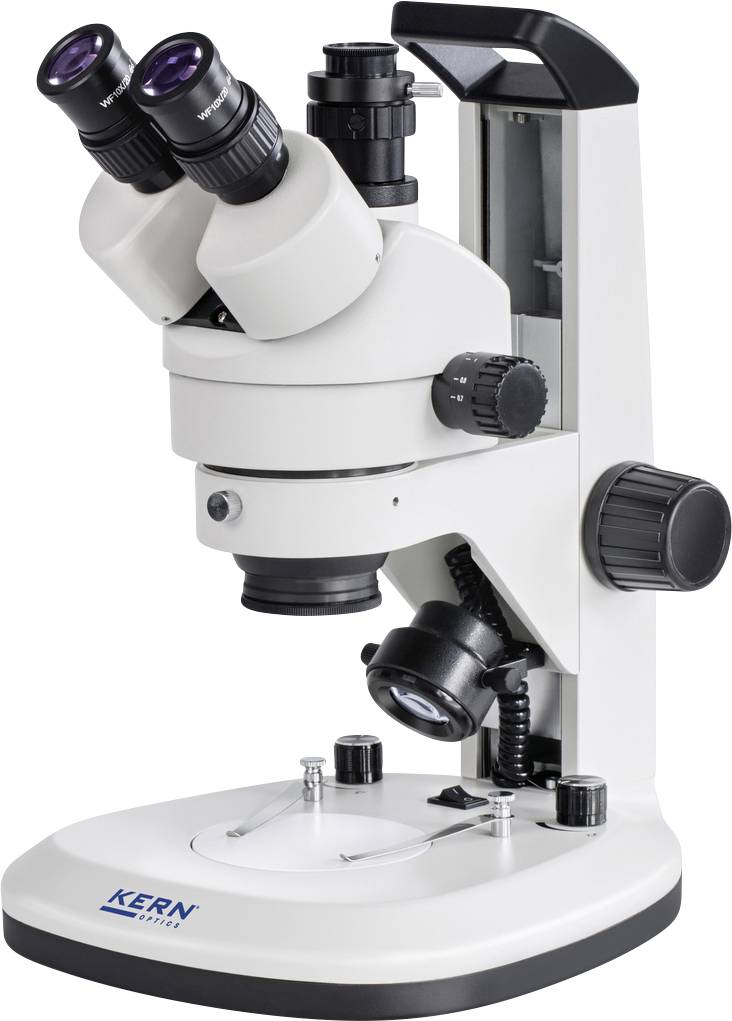Kern OZL 468 stereo zoom mikroskop 7–45x, trinokularni, propuštena i odbijena svetlost