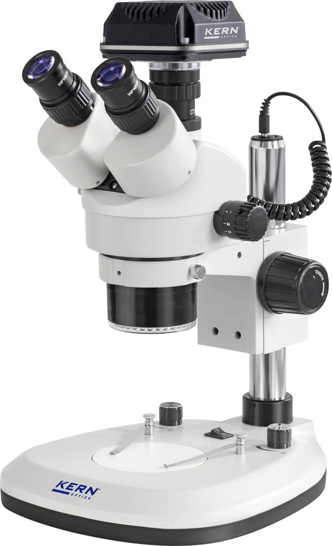 Kern OZL 466C832 stereo mikroskop 7–45x, trinokularni, propuštena i odbijena svetlost