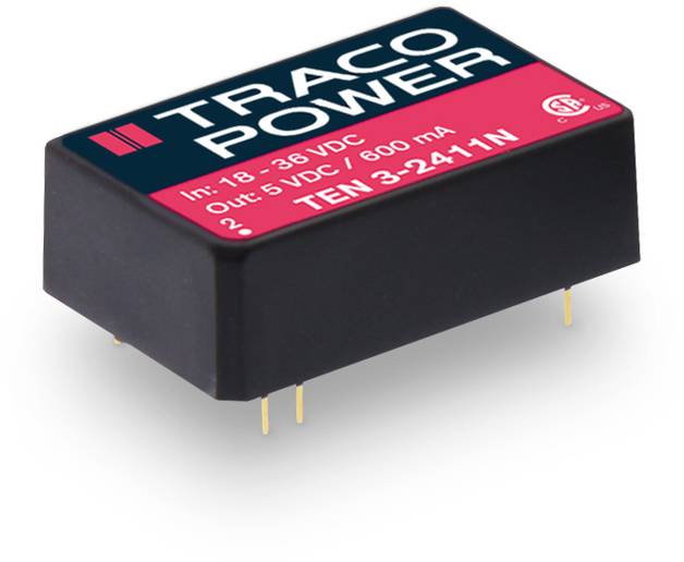 TracoPower TEN 3-0523N-HI DC/DC napajanje - ispravljač za štampanu ploču 5 V/DC 15 V/DC, -15 V/DC 100 mA 3 W Broj izlaza: 2 x.