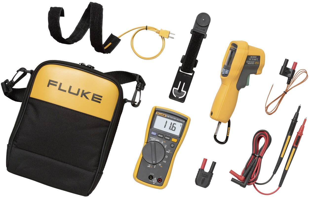 Fluke 116/62 MAX+ komplet: ručni multimetar i IR termometar 62 MAX+ True RMS, CAT III 600 V