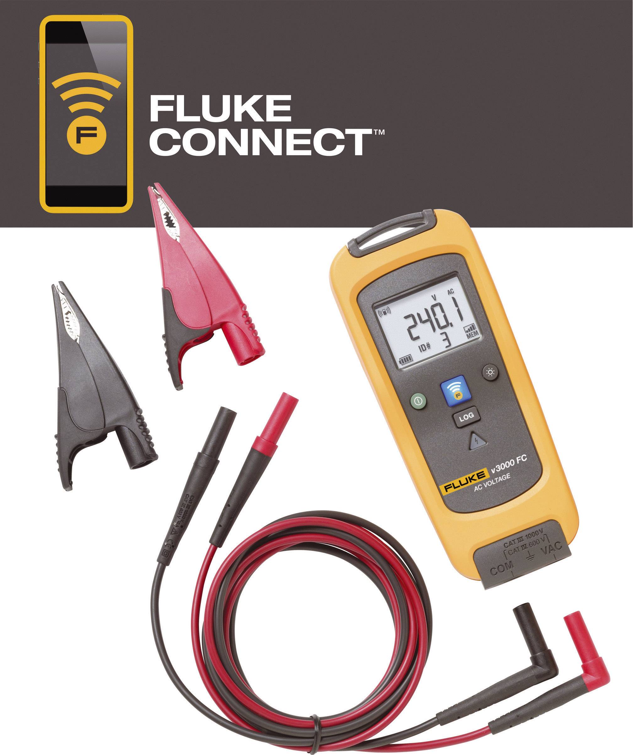 Fluke FLK-V3000 FC bežični modul za merenje AC napona True RMS, CAT III 1000 V, CAT IV 600 V
