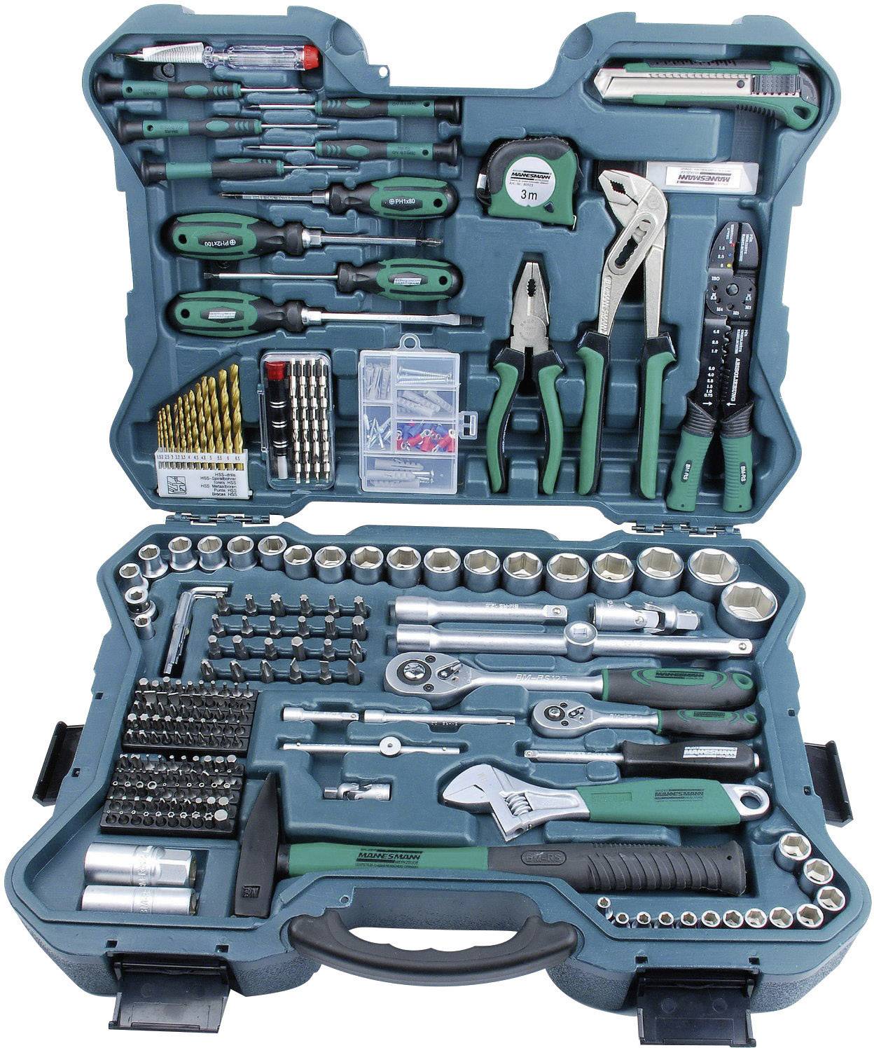 Brüder Mannesmann M29088 set alata za kućne majstore, 303 dela, u koferu