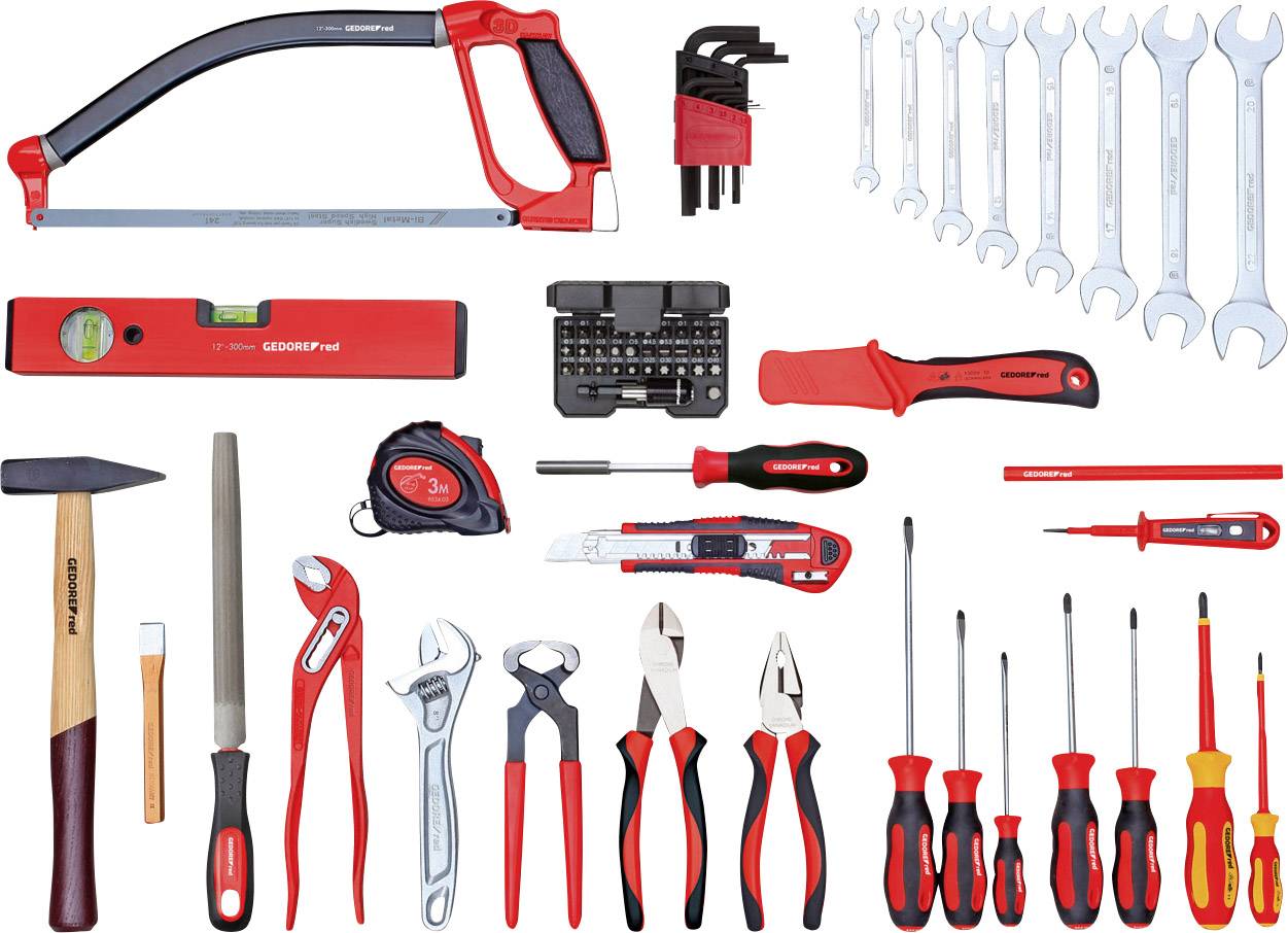 Gedore RED R21000072 set testera, ključeva i čekića