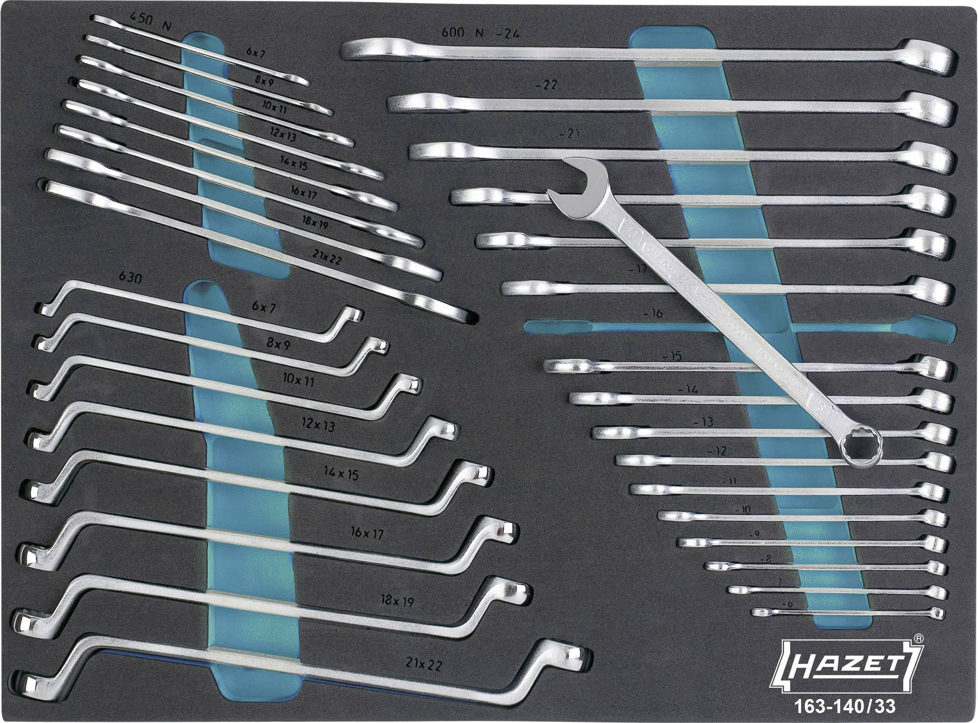Hazet 163-140/33 set ključeva za zanatlije, 33 dela