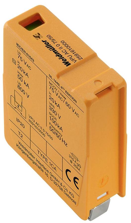 Weidmuller 2591610000 VPU AC II 0 75/50 rezervni