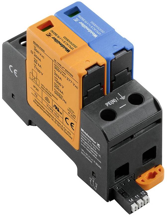 Weidmuller 2637040000 VPU AC II 1+1 R 350/50