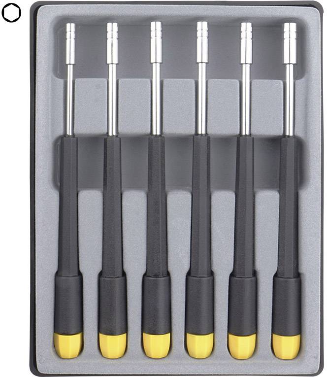 Donau Elektronik 280-66 set odvijača, šestougaoni, 6 delova, za elektroniku i finomehaniku