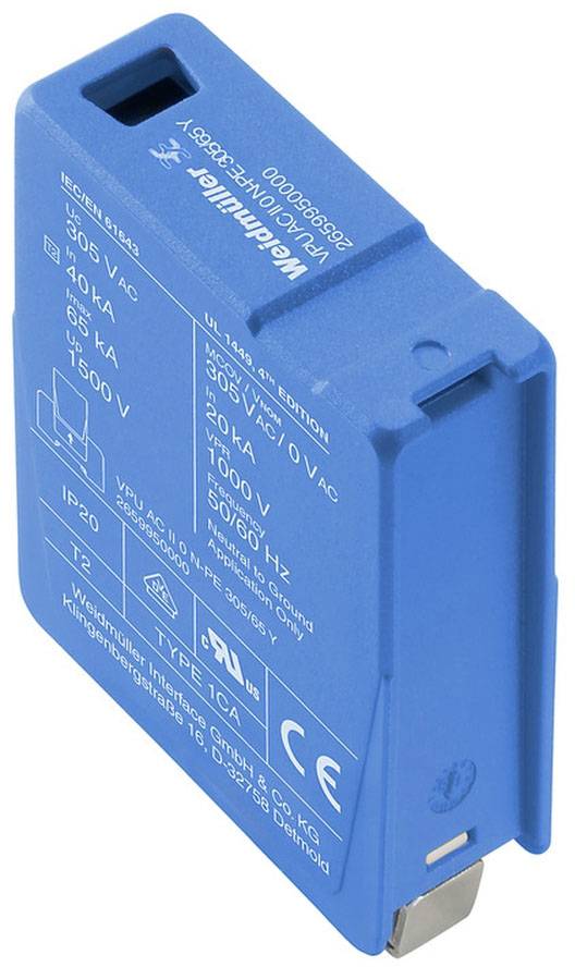 Weidmuller 2659950000 VPU AC II 0 N-PE 305/65 Y