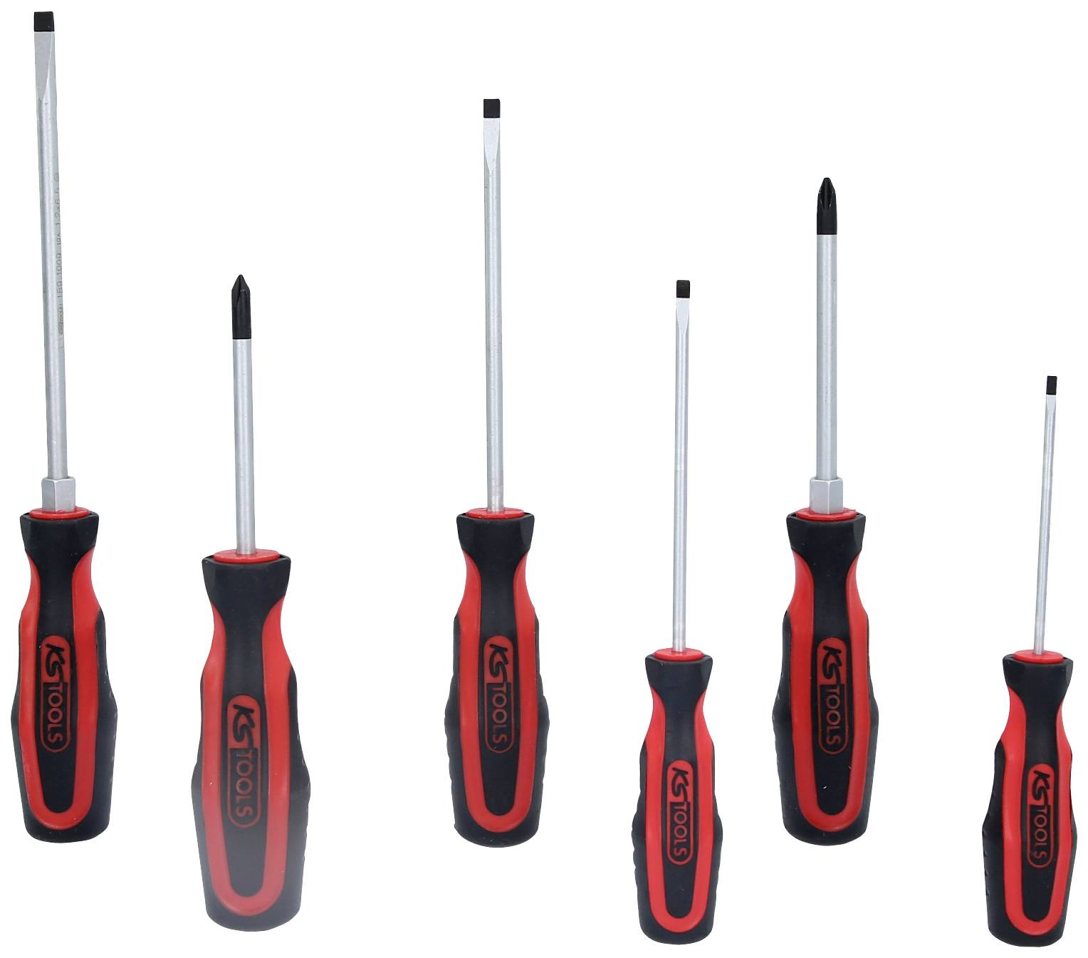 KS Tools ERGOTORQUEplus set odvijača, pljosnati, 6 delova