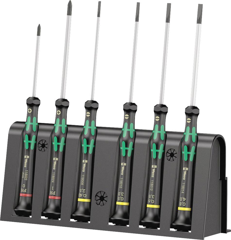 Wera 2035/6 B set odvijača, pljosnati/PH, 6 delova, za elektroniku i finomehaniku