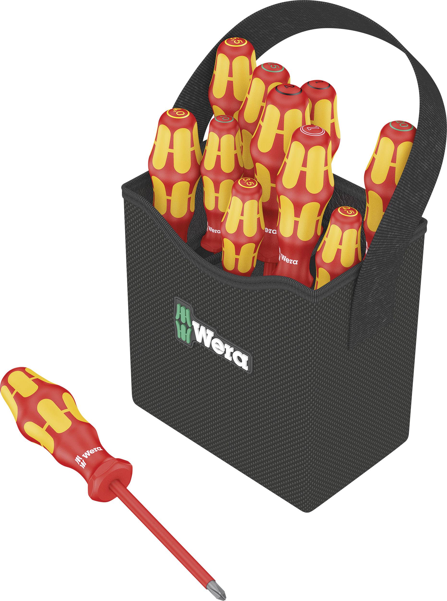 Wera Kraftform 2go 100 set odvijača, pljosnati/PZ/PH, 11 delova, VDE