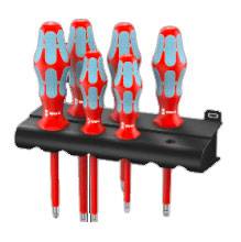 Wera 3165 i/6 set odvijača, pljosnati/PZ, 6 delova, VDE