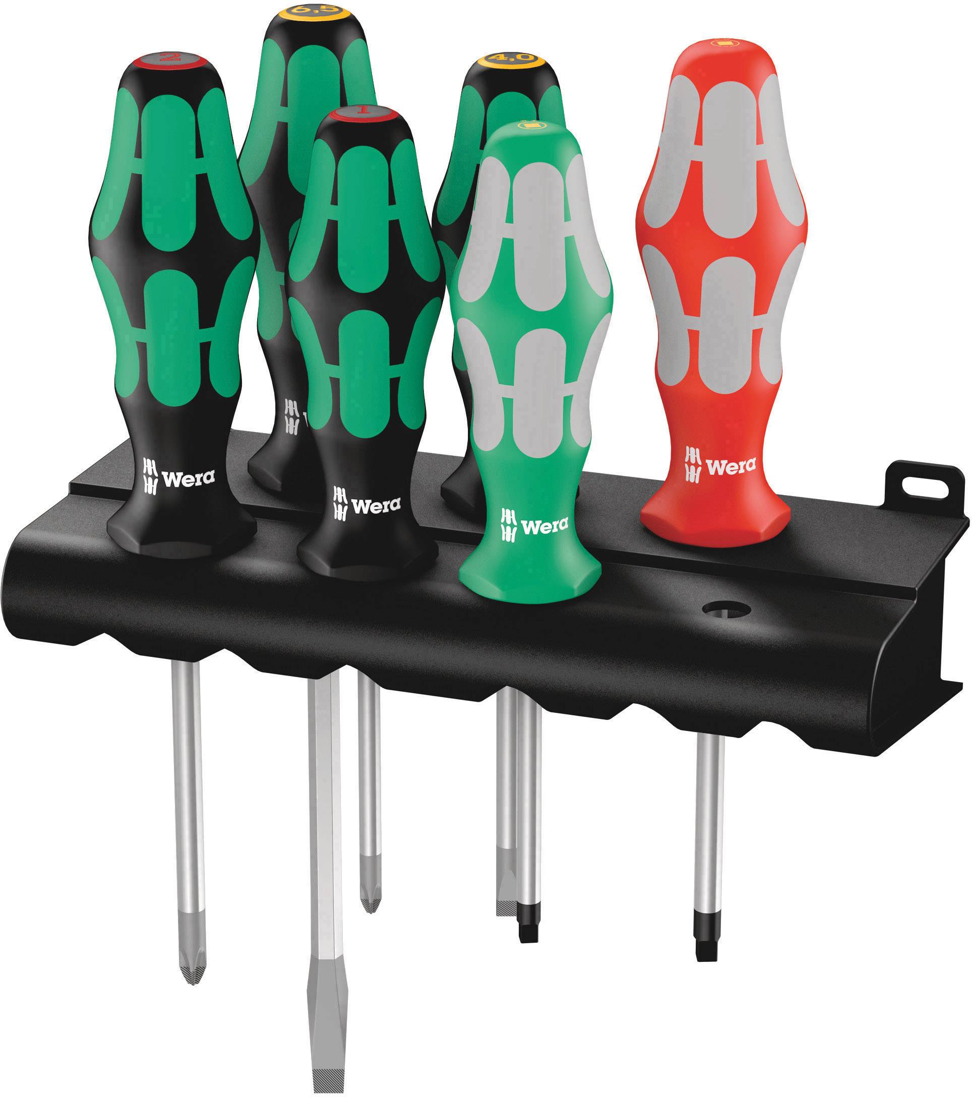 Wera 334/368/6 Rack set odvijača, 6 delova