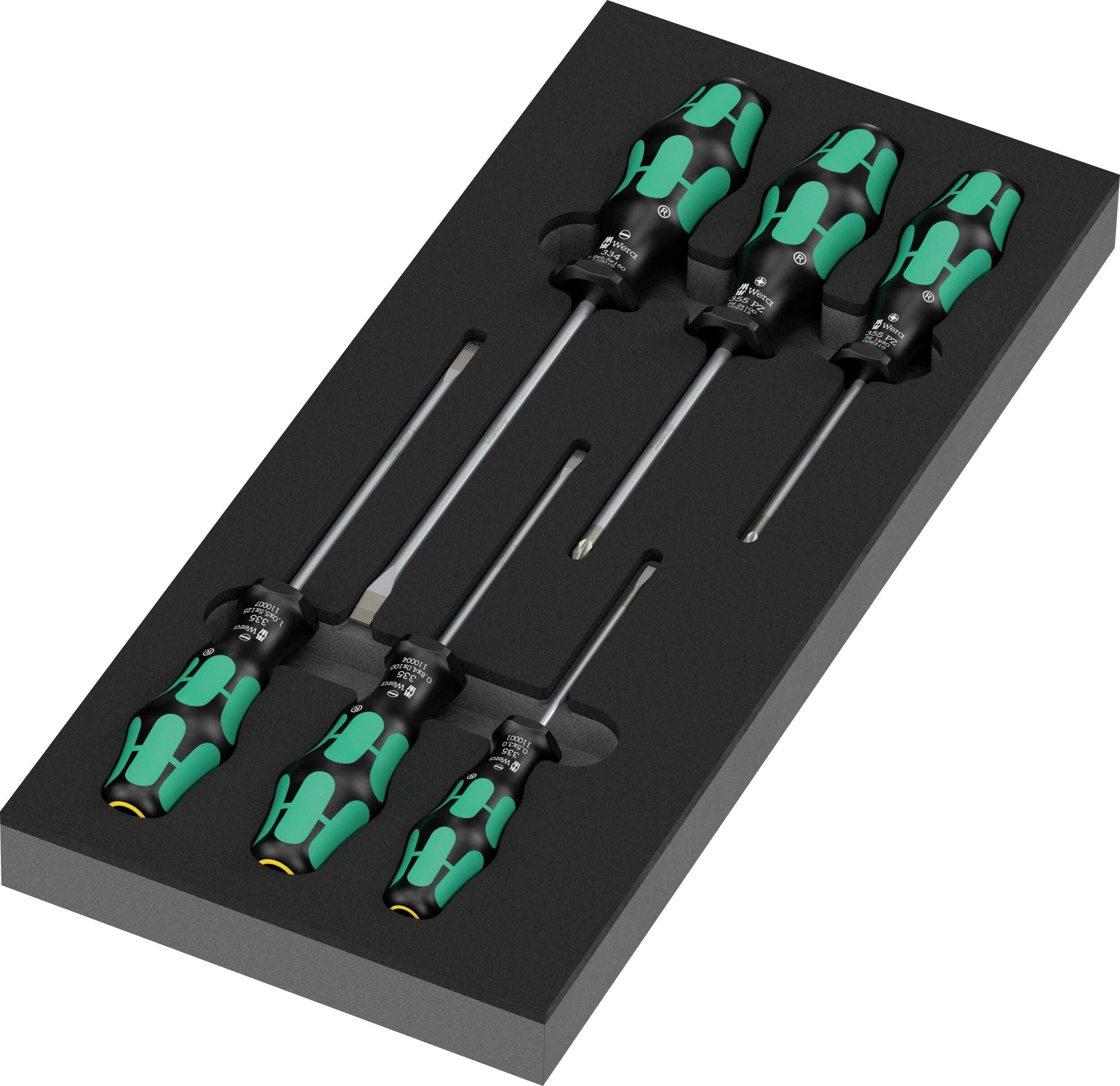 Wera 9718 Serie 300 set odvijača, PZ/pljosnati, za električare