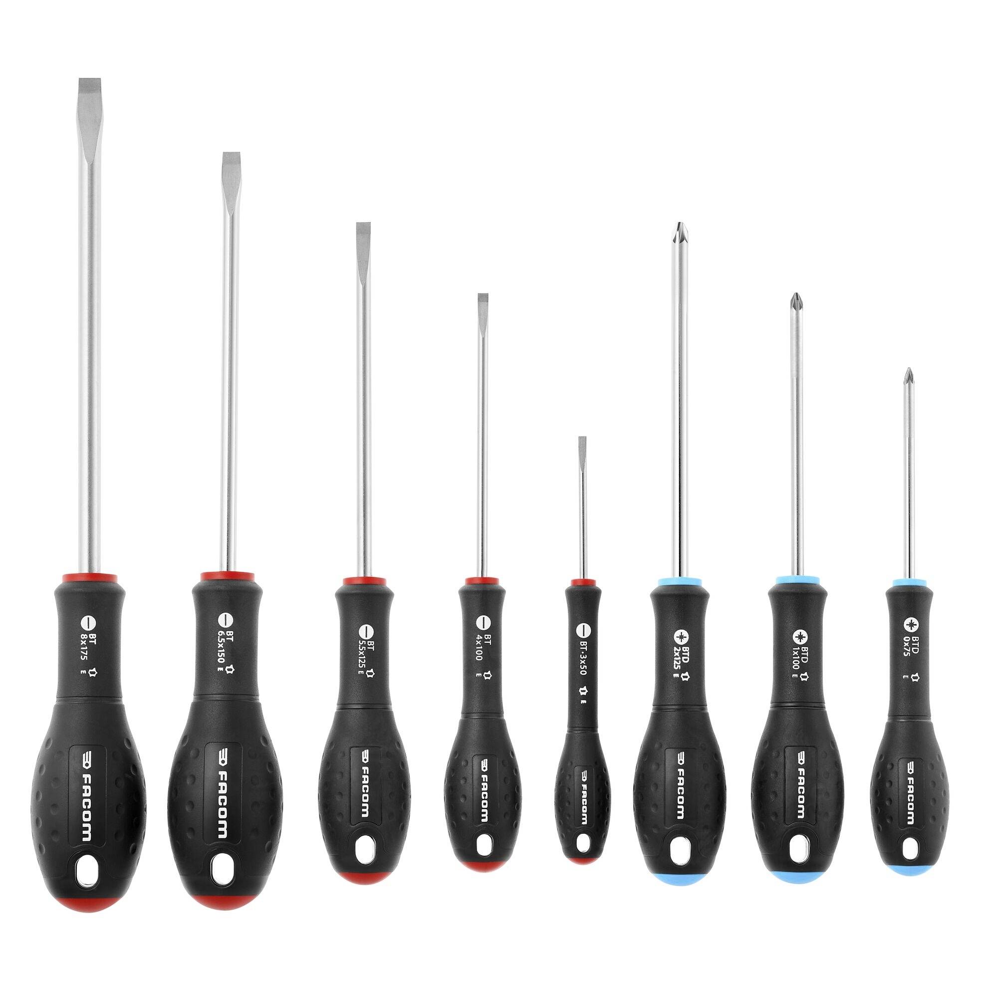 Facom BTDJ8PB START ERGOTWIST pljosnati odvijač, 8 delova