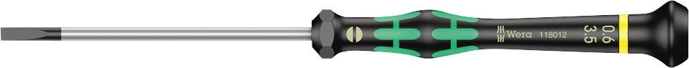 Wera 2035 05118012001 pljosnati odvijač, 0,6 x 3,5 x 80 mm, za elektroniku i finomehaniku
