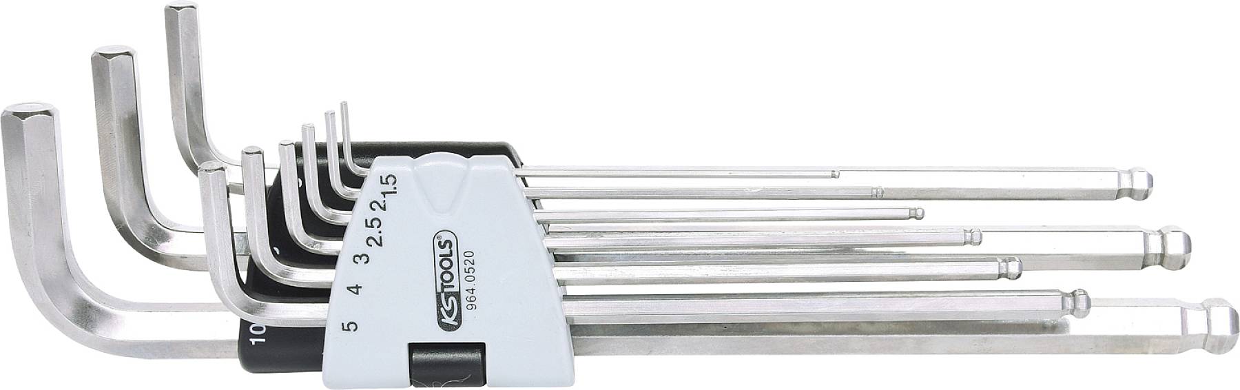 KS Tools 964.0520 set ugaonih ključeva, imbus, 9 delova