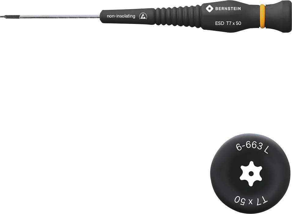 Bernstein 6-663 LK TORX odvijač, T7 x 50 mm, za elektroniku i finomehaniku