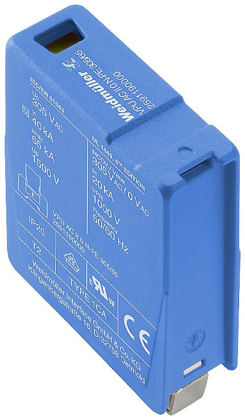 Weidmuller 2807540000 VPU AC II F 0 N-PE 305/65
