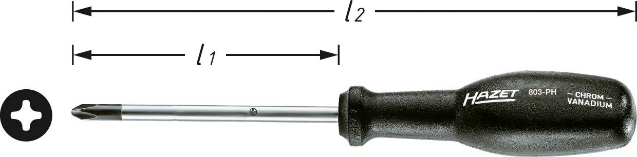 Hazet 803-PH4 krstasti odvijač, PH4 x 200 mm, za radionicu