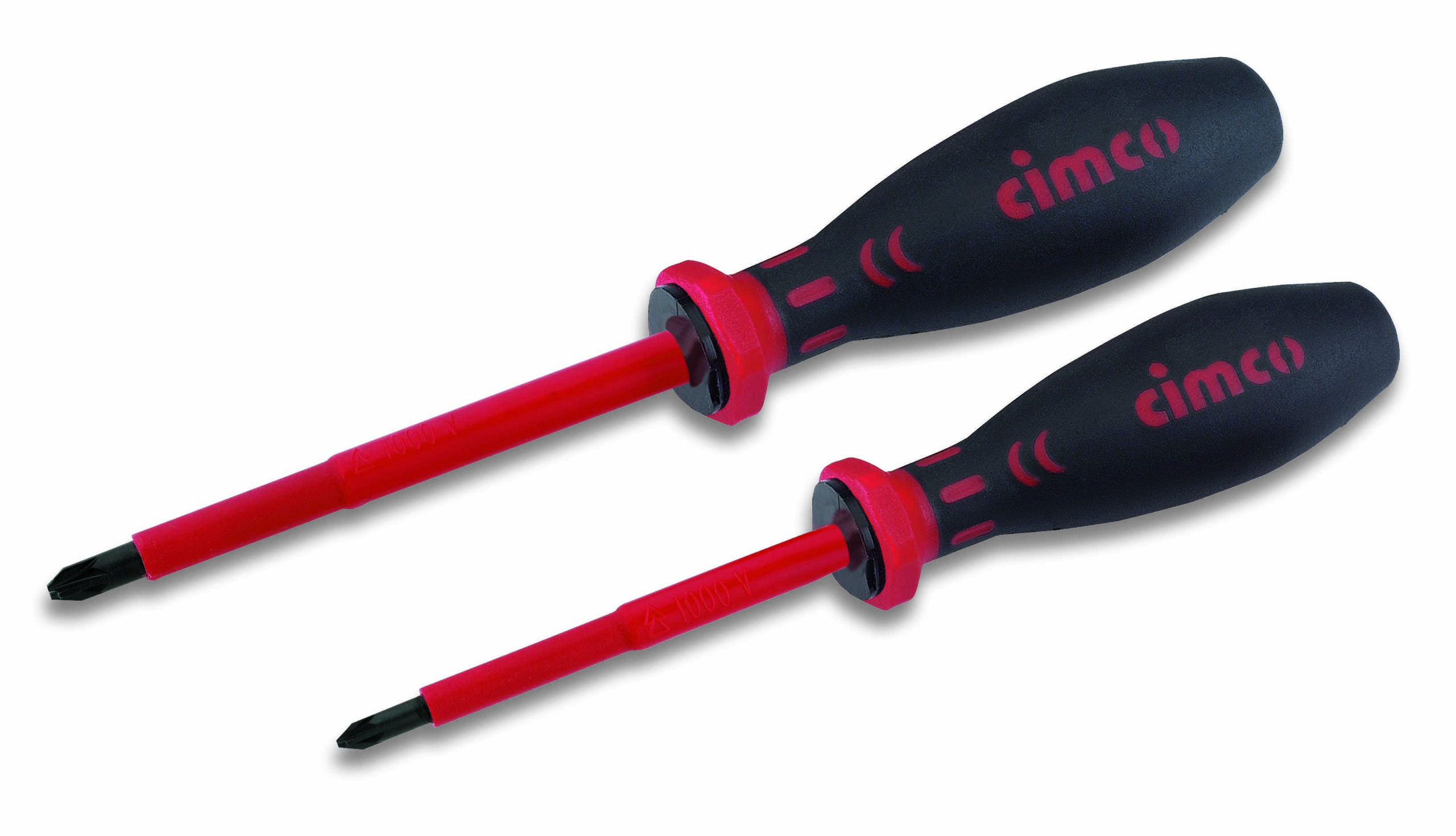 Cimco zarezo/Phillips set odvijača, pljosnati/PZ, 2 dela, VDE