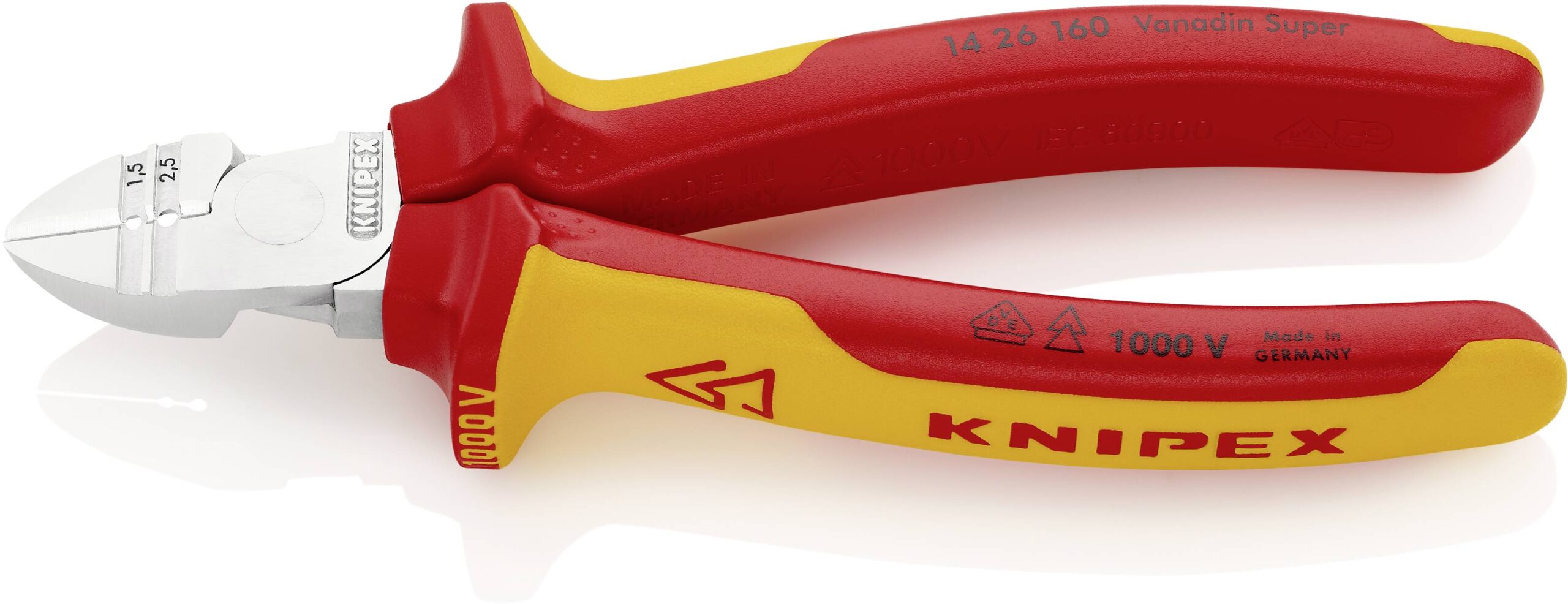 Knipex 14 26 160 bočne sečice sa skidačem izolacije, VDE