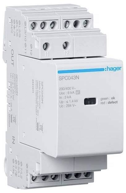 Hager SPC403N odvodnik prenapona 3 kA, 264 V