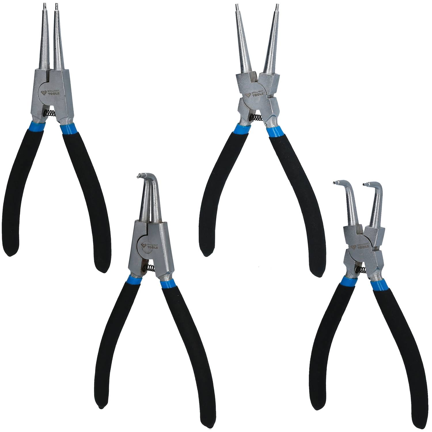 Brilliant Tools BT067000 set klešta za sigurnosne prstenove, 4 dela