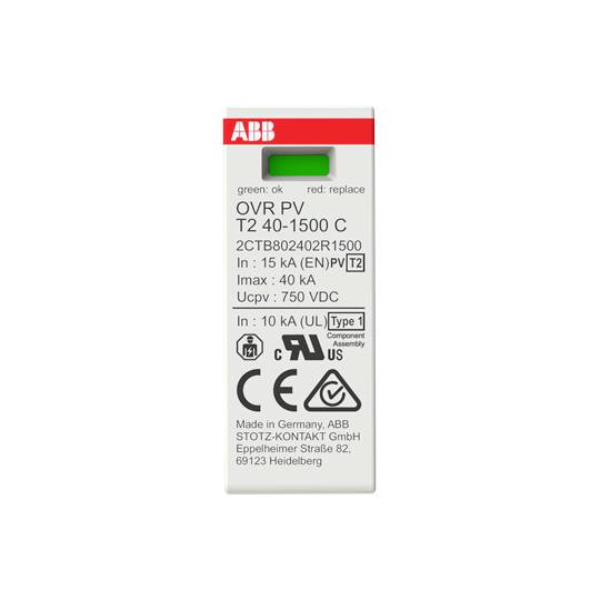 ABB 2CTB802402R1500 OVR PV T2 40-1500 rezervni