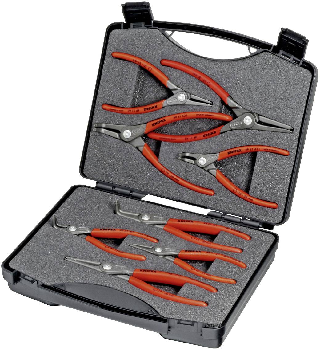 Knipex 00 21 25 set klešta za sigurnosne prstenove, 8 delova