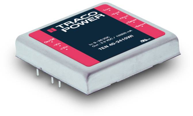 TracoPower TEN 40-2422WI DC/DC napajanje - ispravljač za štampanu ploču 24 V/DC 12 V/DC, -12 V/DC 1.665 A 40 W Broj izlaza: 2 x.