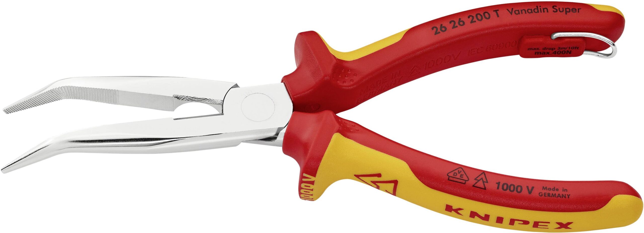 Knipex 26 26 200 T poluokrugla pljosnata klešta