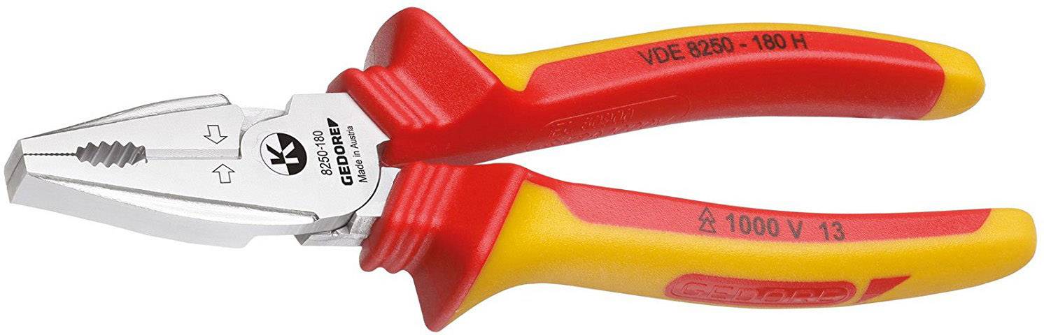 Gedore 1550950 ojačana kombinovana klešta, VDE
