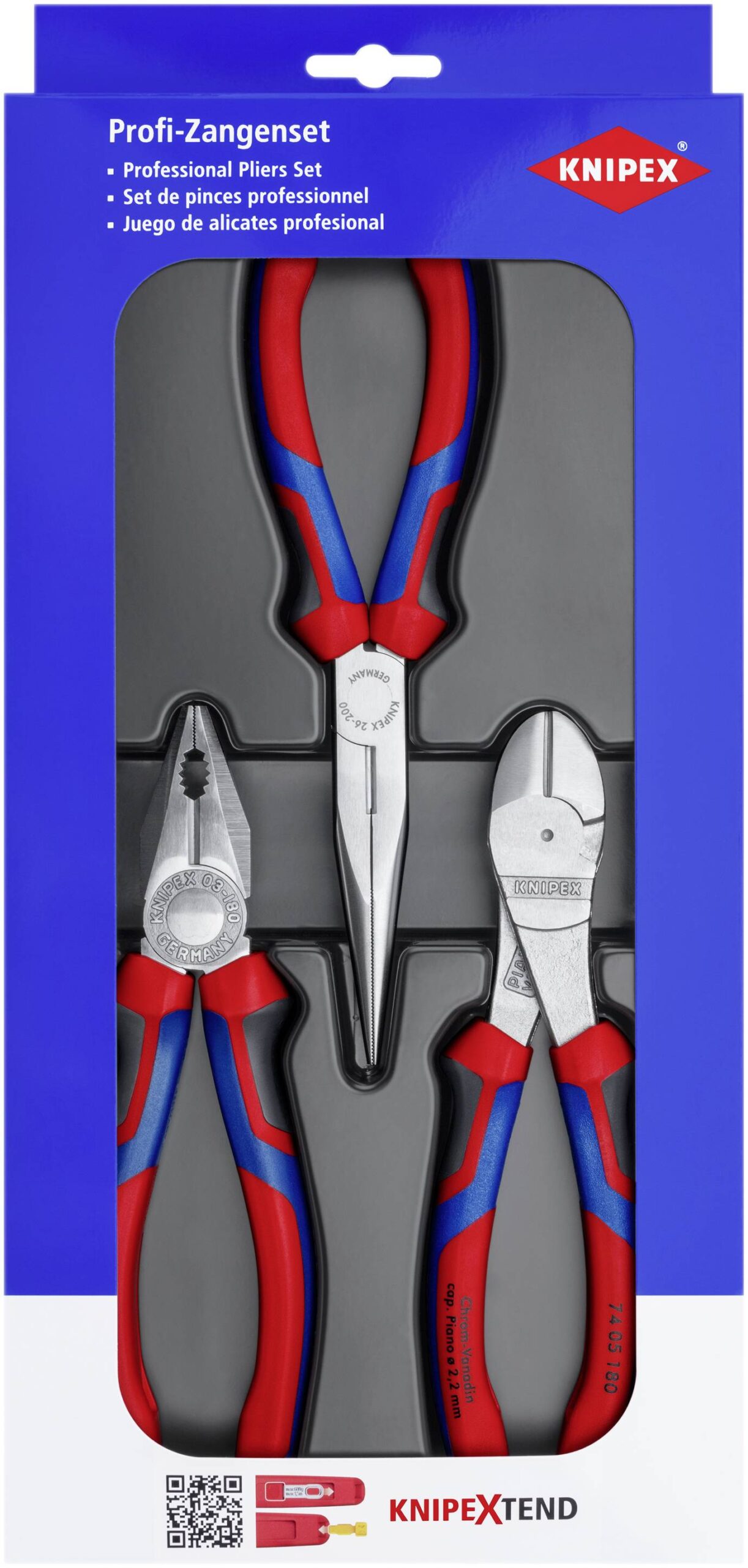 Knipex 00 20 11 V01 set klešta, 3 dela