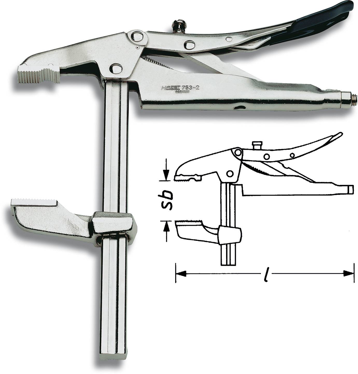 Hazet 753-2 grip klešta