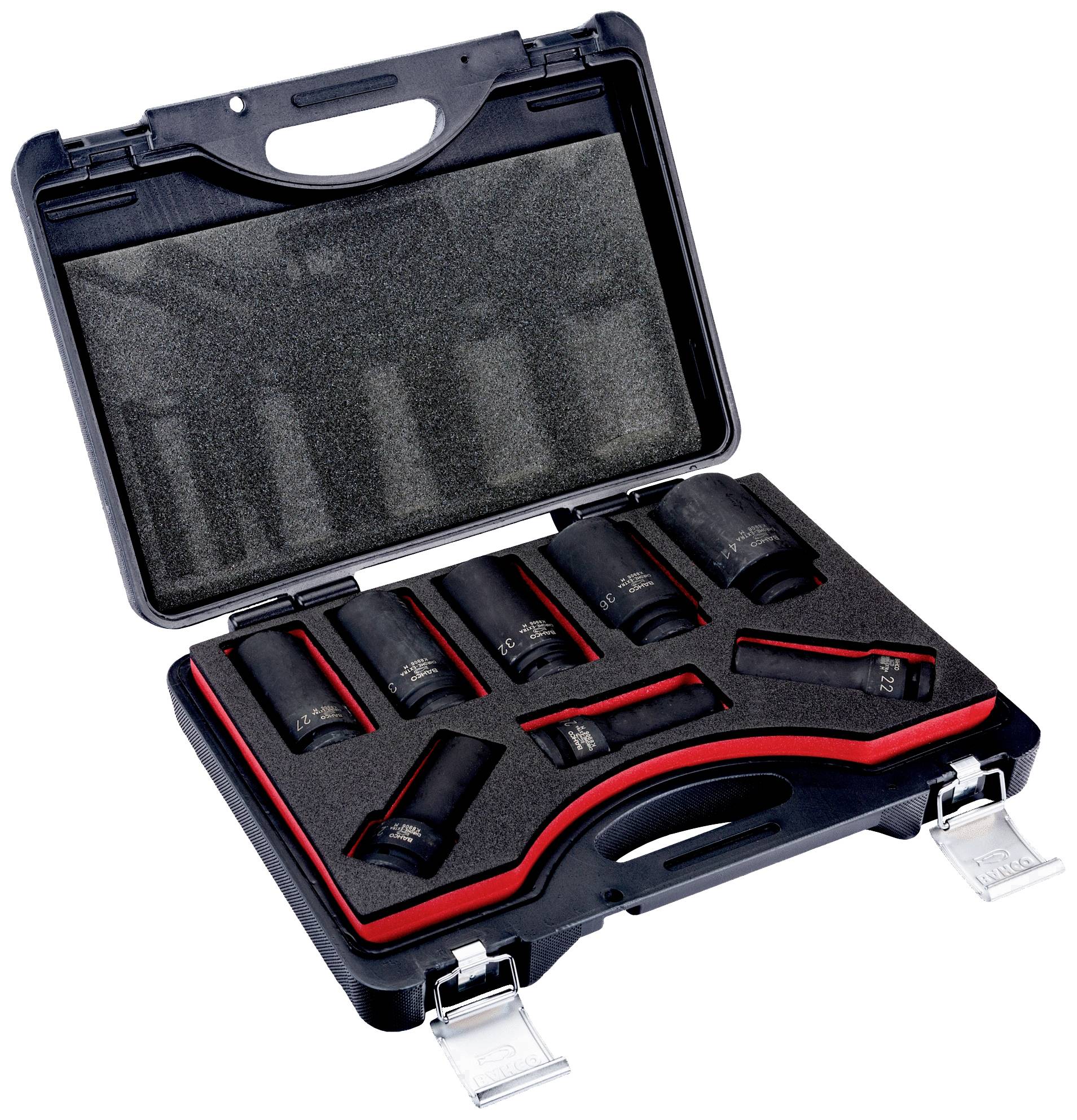 Bahco K8906M/8 set ojačanih nasadnih ključeva, 3/4″, 8 delova