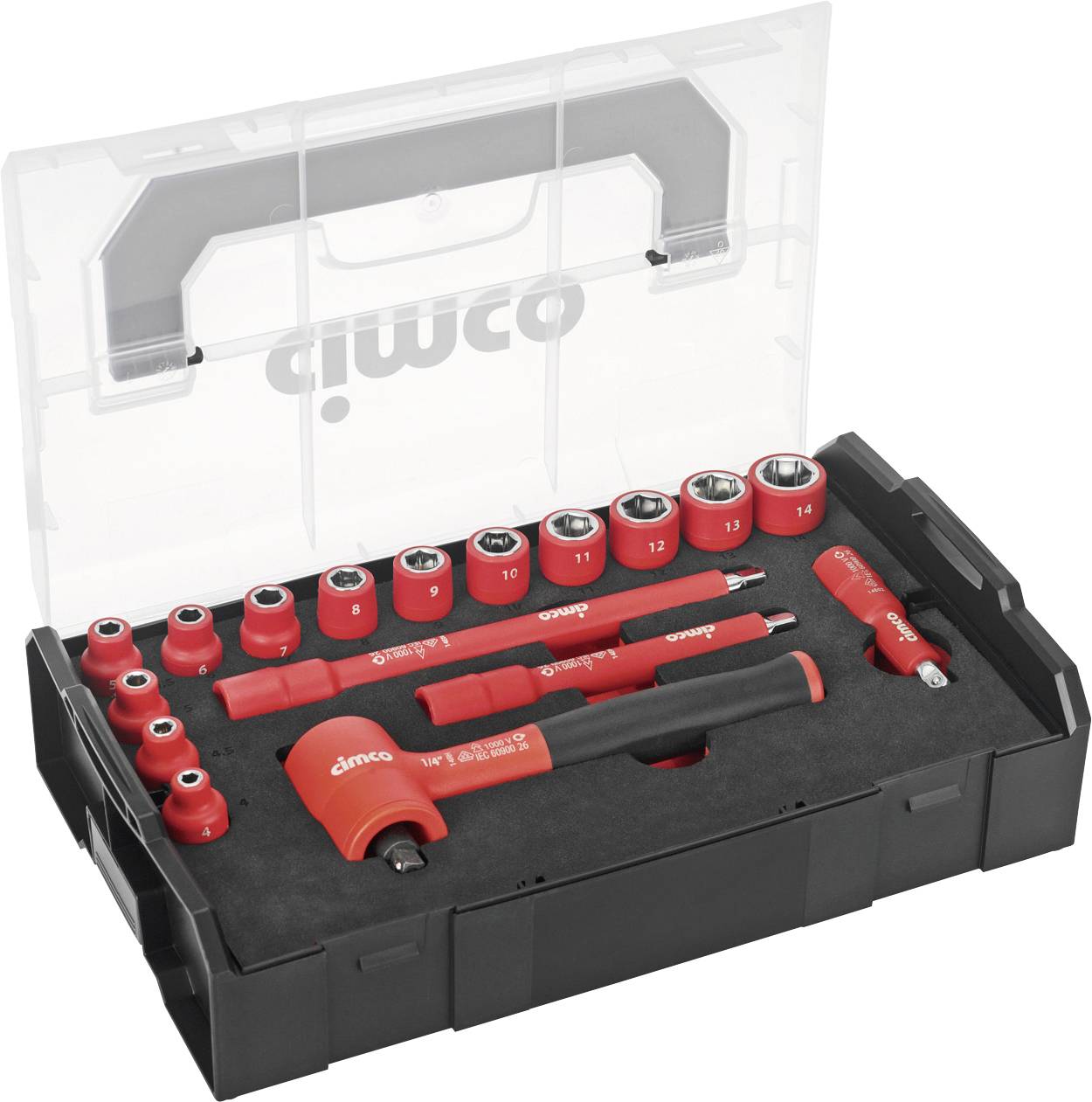 Cimco 112819 set nasadnih ključeva, šestougaoni prihvat, 17 delova