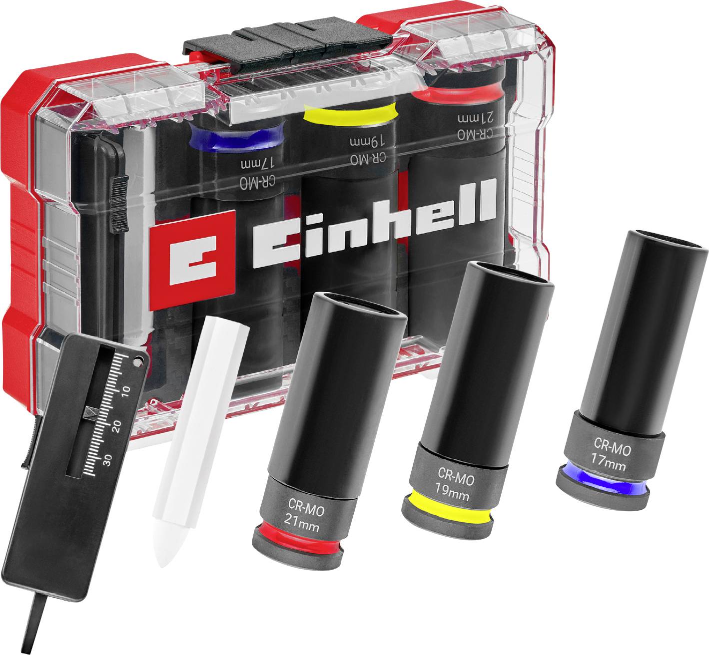 Einhell 3x set bitova i nasadnih ključeva, unutrašnji šestougaoni, 5 delova