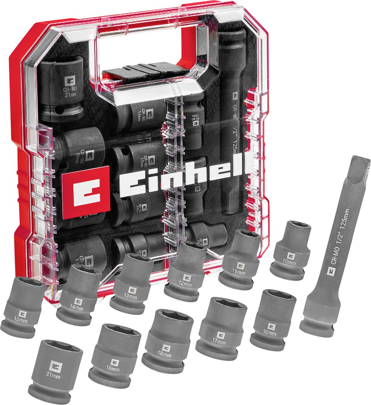 Einhell CrMo set bitova i nasadnih ključeva, unutrašnji šestougaoni, 12 delova
