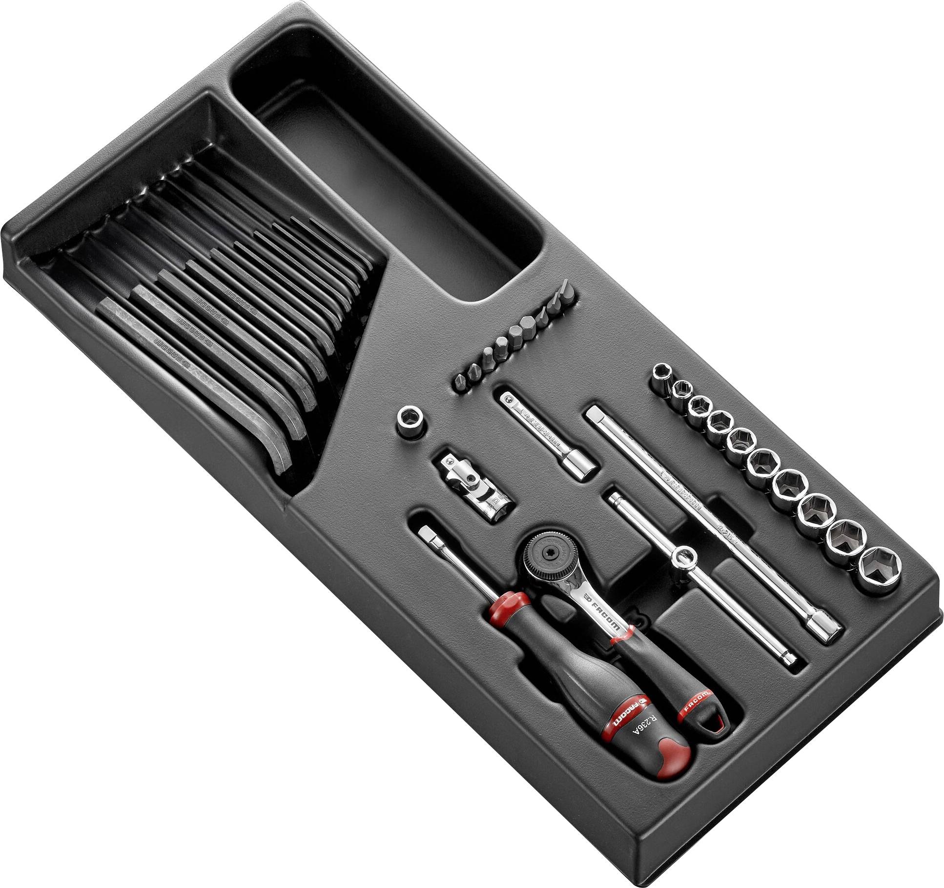 Facom MOD.R161-1U set adaptera za nasadni ključ, 1/4″ (6,3 mm), 36 delova