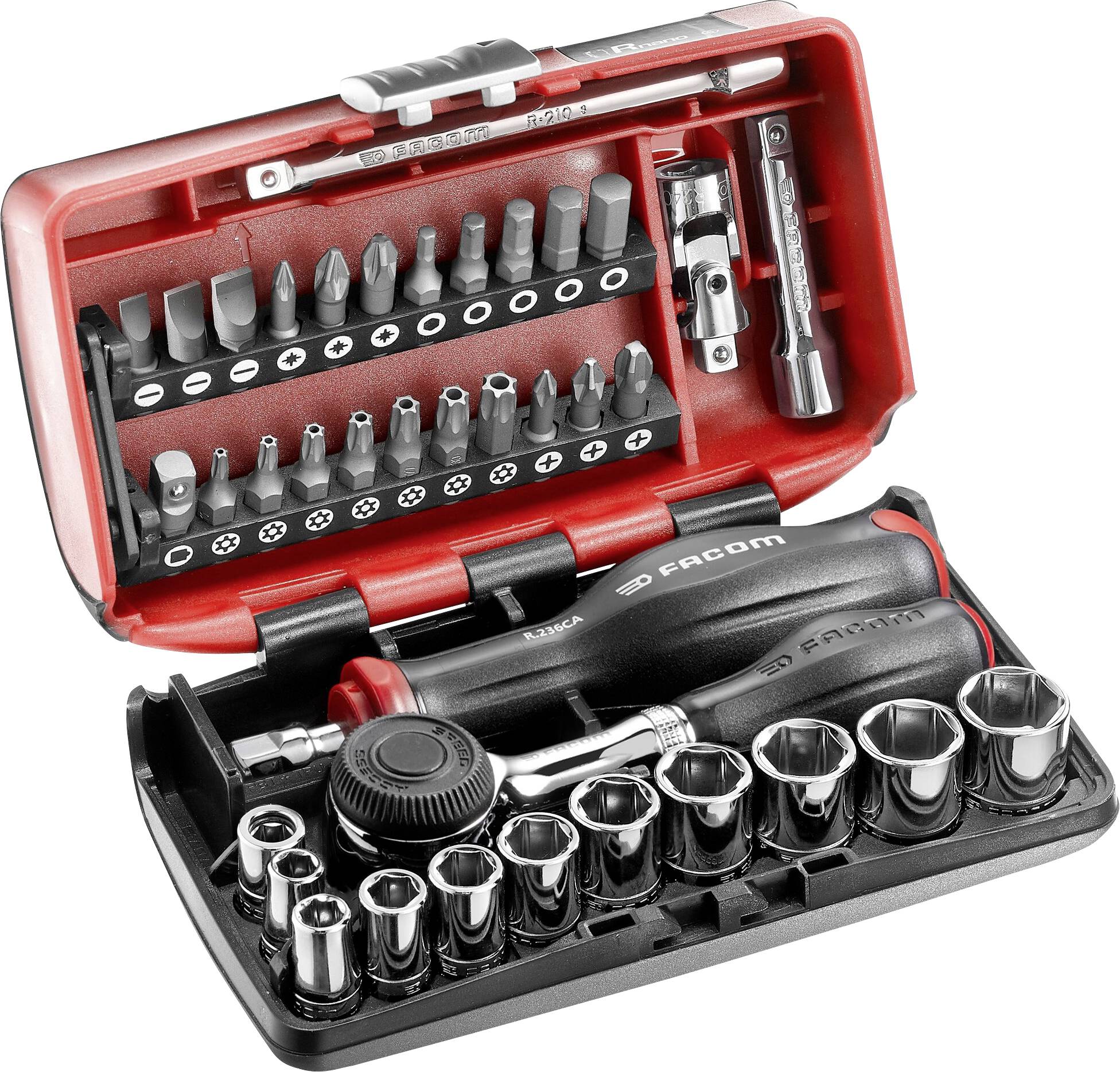 Facom R.360NANOPB set nasadnih ključeva, 1/4″ (6,3 mm), 17 delova