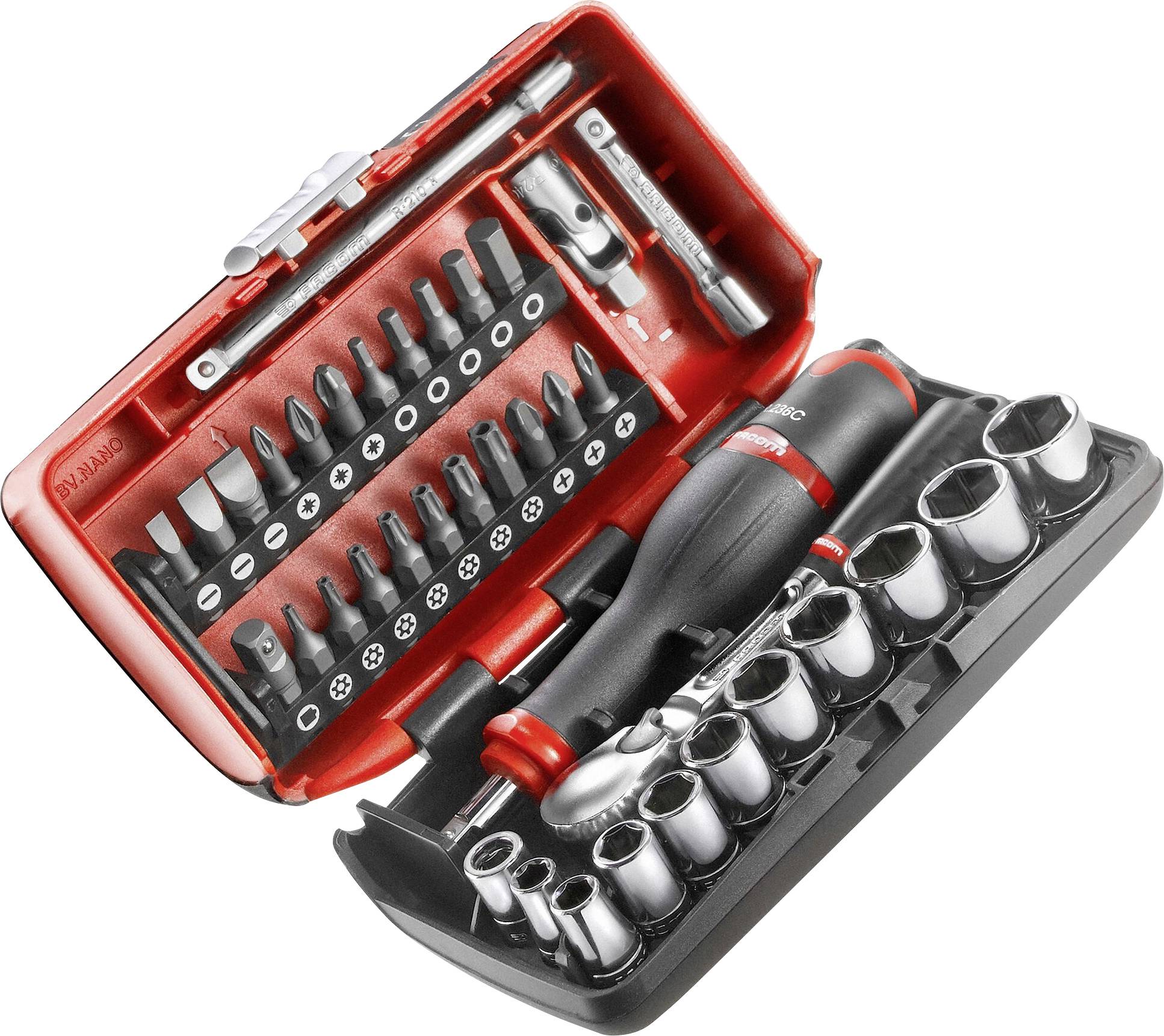 Facom RL.NANO1 set nasadnih ključeva, 1/4″ (6,3 mm), 38 delova