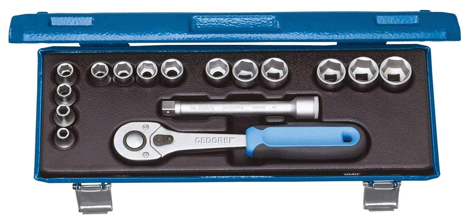 Gedore 2682885 set nasadnih ključeva, 3/8″ (10 mm), 16 delova