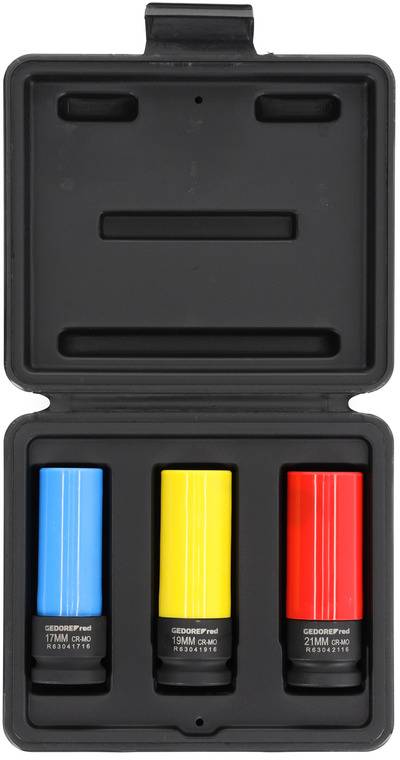 Gedore RED R63043003 set ojačanih nasadnih ključeva, 3 dela